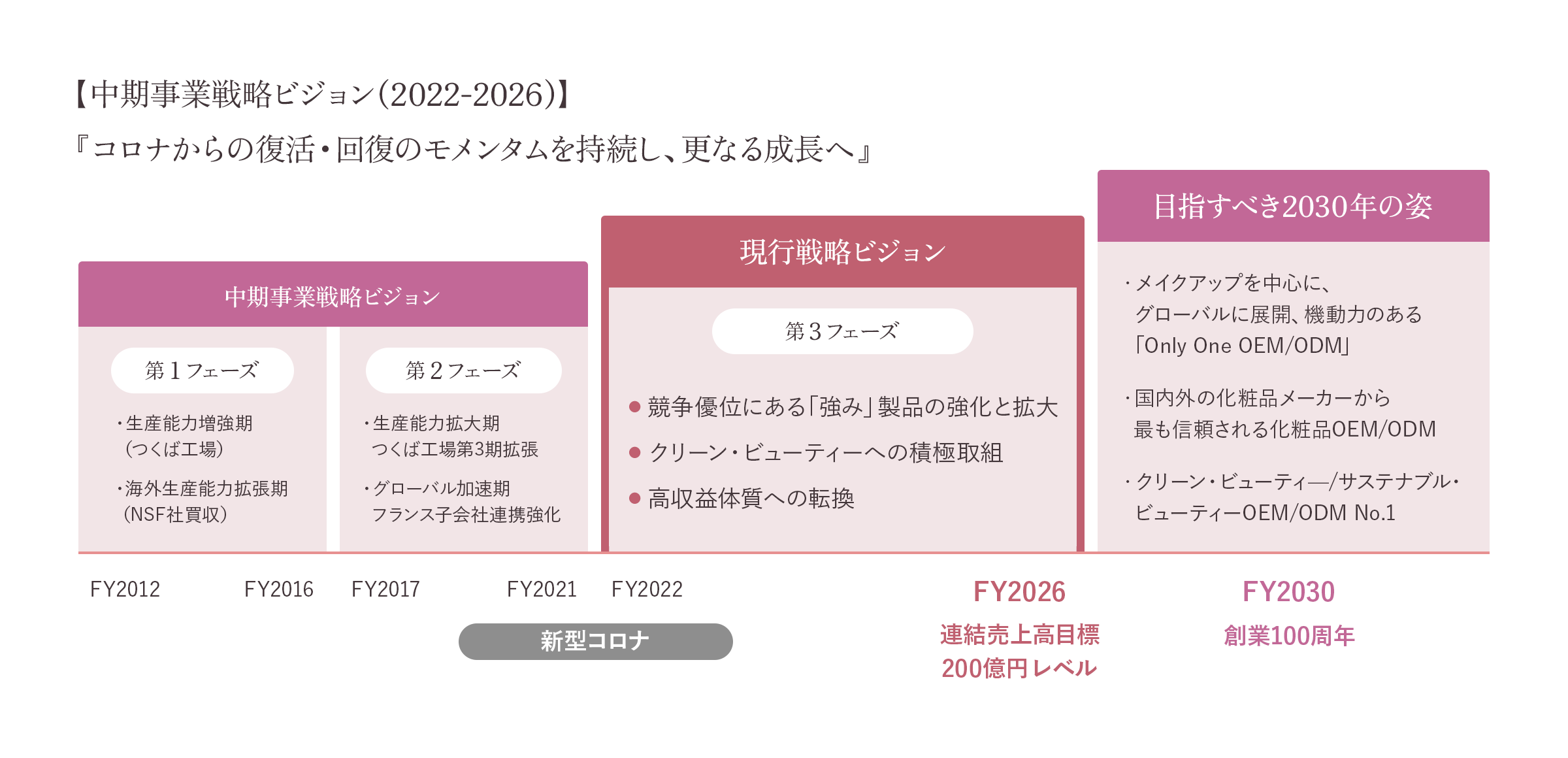 中長期戦略ビジョンの図